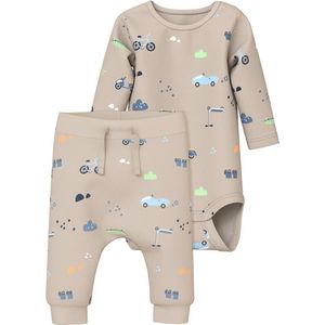 Name it baby Nbmvroels Ls Body Set W Pant, Pure Cashmere, Numeric_74, Pure kasjmier, numeric_74