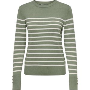 JDY - Gebreide Pullover - O-hals - Lange Mouwen - Knoop Detail