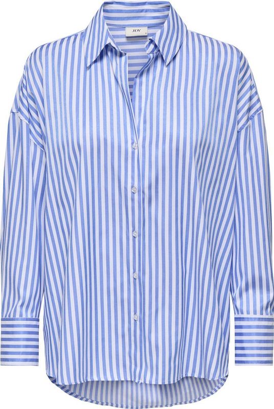 Jacqueline de Yong Blouse Jdyvesper Loose Striped Shirt 8857 Cloud Dancer/cornflower Dames