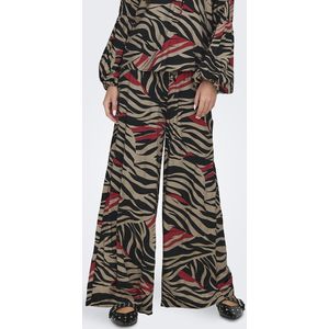 Jacqueline de Yong - Lange Broek - Zwart - 75% Viscose 25% Polyamide