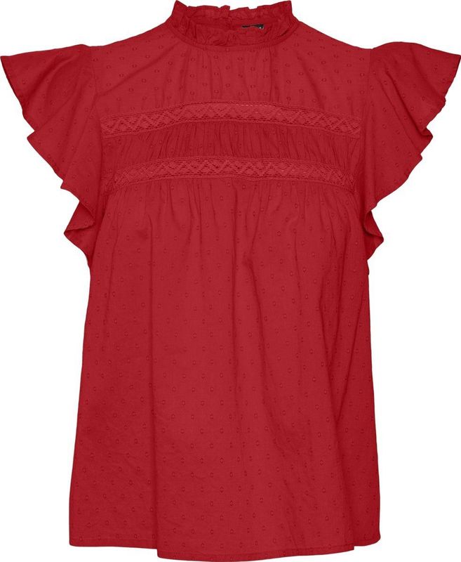 Vmtrine - Overhemd - Mouwloos - Kanten Detail - Standard Fit