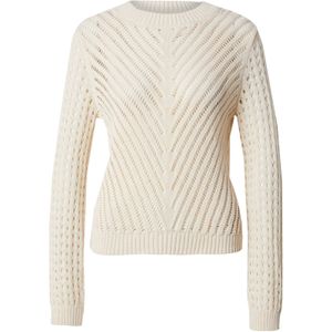 JDY - Trui - Beige - Katoen - Ronde Hals - Ajour