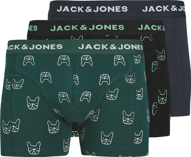 Jack&Jones - Denim Dog - Ondergoed - Donker Blauw - 3-pack
