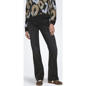 Flared Fit Jeans - Mid Waist - Elastische Tailleband - Blauw