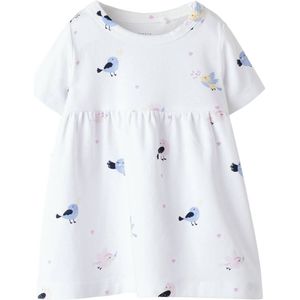 Name It - Nbf Vandora - A-lijn Jurk - Bright White/Birds