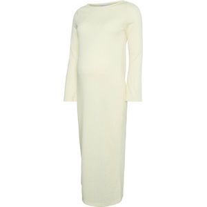 MAMALICIOUS - Zwangerschaps Midi Jurk - Ecru - Jersey