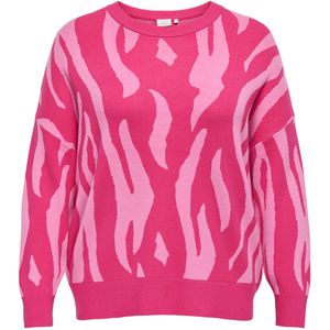 ONLY CARMAKOMA - CARMONTANA - Gebreide Pullover - Fuchsia Pink - Dames