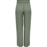 Broek met Wijde Pijpen - Zwart - Katoen - High Waist