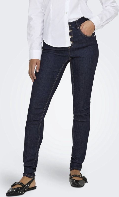 ONLY Skinny-fit-Jeans »ONLRAIN HW SK VIS BUTTON PUSH UP DNM PIM«