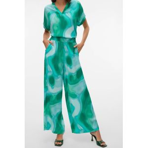 VERO MODA - Wide Leg - Casual Broek - Groen