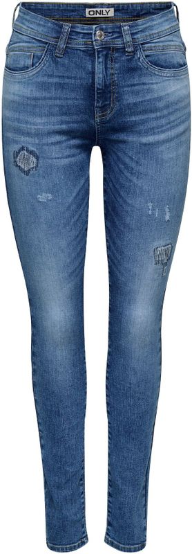 ONLRUSH - MID Waist SK REP DNM Jeans - Blauw - Denim