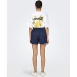 ONLELLIS - Bandplooi Jeans - Blauw Denim - Loosefit - Mid Waist