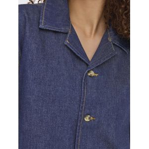 Denim Overhemd - Blauw - Korte Mouwen - Loose Fit