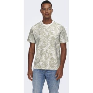 ONLY & SONS - ONSPERRY - T-shirt - Ecru - Regular Fit