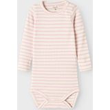 Romper - Lange Mouwen - Ribgebreid - Verticaal Gestreept