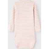 Romper - Lange Mouwen - Ribgebreid - Verticaal Gestreept
