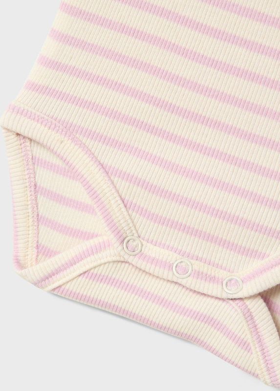 Romper - Lange Mouwen - Ribgebreid - Verticaal Gestreept