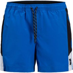 Jack & Jones - Zwembroek - Blauw - Katoen - Normale Pasvorm