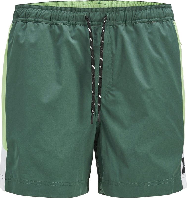 Jack & Jones - jpstmaui Blocked Zip - Zwemshort - Blauw - Gerecycled Polyester