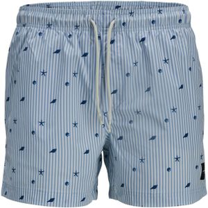 JACK & JONES Jpstmaui Jjswim Mini Stripe AKM Sn voor heren, Cashmere Blue, S