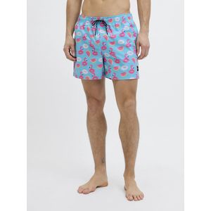 Jack & Jones - JPSTMaui - Zwemshort - Lichtblauw/Roze - Katoen/Polyester