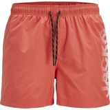 Jack & Jones - JPSTMAIU - Zwemshort - Koraalrood - Polyester