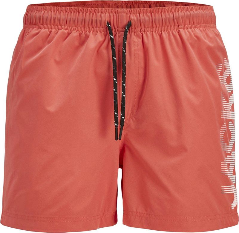 Jack & Jones - JPSTMAIU - Zwemshort - Koraalrood - Polyester