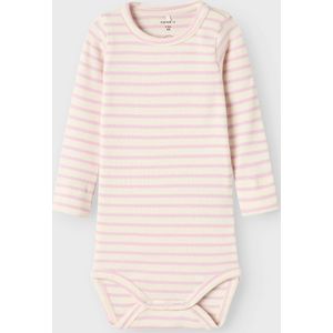 Romper - Lange Mouwen - Ribgebreid - Verticaal Gestreept