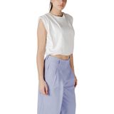 Blouse - Cropped - Rondekraag - Korte Mouwen - Ademend Stof
