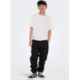 ONLY & SONS JUNIOR - Cargo Broek - Groen - Katoen - Met Elastische Taille