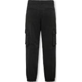 ONLY & SONS JUNIOR - Cargo Broek - Groen - Katoen - Met Elastische Taille