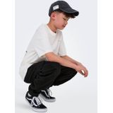 ONLY & SONS JUNIOR - Cargo Broek - Groen - Katoen - Met Elastische Taille