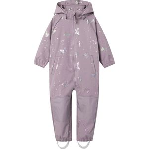 Name It - Alfa08 Softshell Overall - Grijs - Waterdicht - Ademend