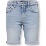 ONLY & SONS JUNIOR - Mid Rise Regular Fit Shorts - Blauw - Stretchmateriaal