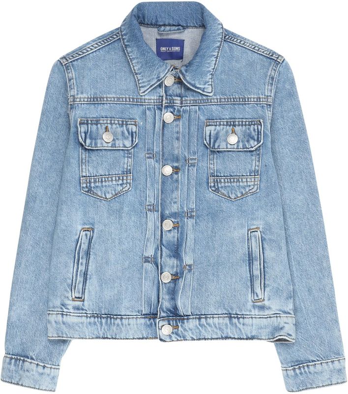 ONLY & SONS JUNIOR - Denim Jas - Blauw - Katoen