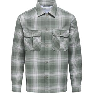 Only & Sons - Onscedric Life Check - Overhemd - Castor Gray - Mannen