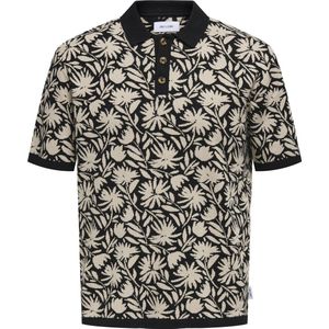 ONLY - Ecru Dessin Polo - Katoen - Korte Mouwen