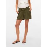 Broek - VMMMYMILO - Effen - Viscose - Kort - Loosefit - Mid Waist