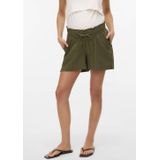 Broek - VMMMYMILO - Effen - Viscose - Kort - Loosefit - Mid Waist