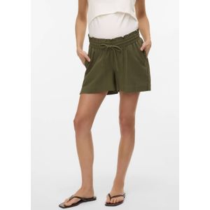 Broek - VMMMYMILO - Effen - Viscose - Kort - Loosefit - Mid Waist