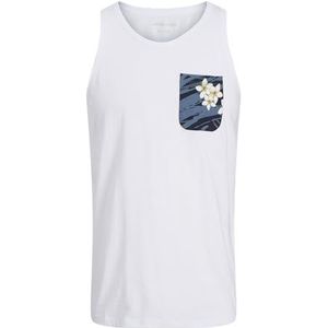Jack & Jones Jjhawaii Pocket Tanktop Sl Jnr, wit, 176
