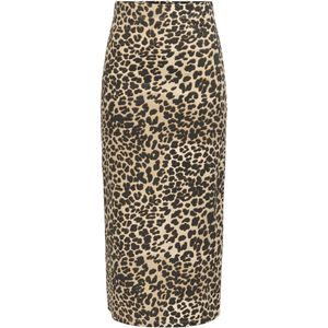 Jdyivy - Midi-Rok - Groen - Elastische Tailleband