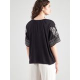Jacqueline de Yong - Jdyrisso Life Bianca Blouse - Black/tapioca - 100% Viscose