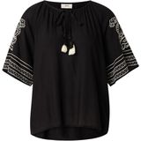 Jacqueline de Yong - Jdyrisso Life Bianca Blouse - Black/tapioca - 100% Viscose