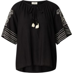 Jacqueline de Yong - Jdyrisso Life Bianca Blouse - Black/tapioca - 100% Viscose