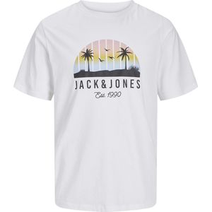 JACK & JONES Jjpalm Tee Ss Crew Neck Jnr voor heren, wit, 140