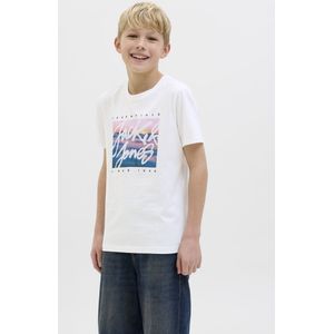 JACK & JONES Junior - T-shirt - Blauw - Katoen