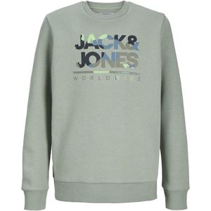 Jack & Jones - Jjluke - Sweatshirt - IJsberg Groen - Katoen - 1 Stuk
