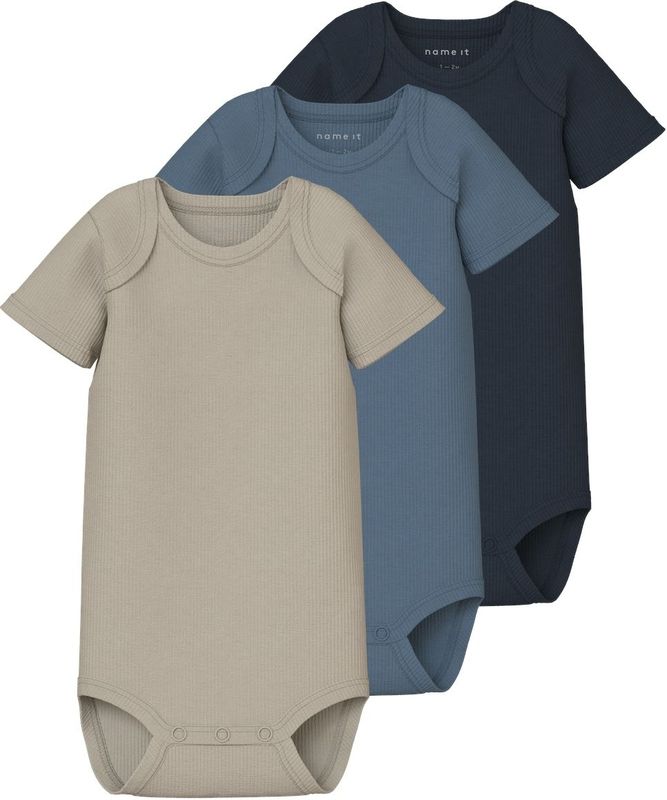 Name It Kurzarmbody »NBNBODY 3P SS SOLID RIB NOOS«