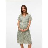 Jurk - V-Hals - Korte Mouwen - Regular Fit - Voedingsfunctie